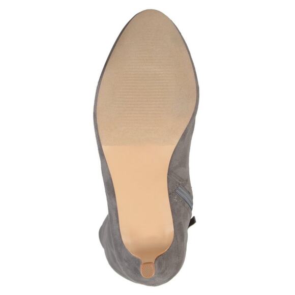 NEW Journey Collection Women’s Trill Round Toe Over The Knee Boots - Grey Size 6 - Picture 5 of 8